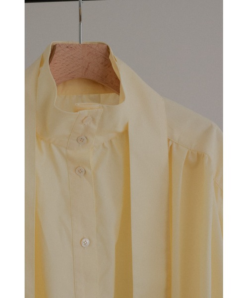 tento（テント）の「Blouse with a ribbon tie（シャツ/ブラウス・レディース・ブルー/ホワイト/イエロー・FREE）」の16枚目の写真