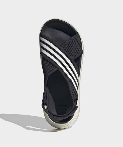 adidas(アディダス)の「ライフスタイル サンダル / LIFESTYLE SANDAL /厚底サンダル / アディダス adidas(サンダル・レディース・ブラック×ホワイト・22.5cm/23.5cm/24.5cm/25.5cm/26.5cm/27.5cm/28.5cm)」の2枚目の写真