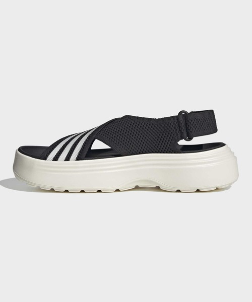 adidas(アディダス)の「ライフスタイル サンダル / LIFESTYLE SANDAL /厚底サンダル / アディダス adidas(サンダル・レディース・ブラック×ホワイト・22.5cm/23.5cm/24.5cm/25.5cm/26.5cm/27.5cm/28.5cm)」の6枚目の写真