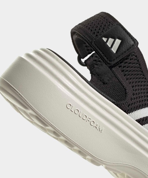 adidas(アディダス)の「ライフスタイル サンダル / LIFESTYLE SANDAL /厚底サンダル / アディダス adidas(サンダル・レディース・ブラック×ホワイト・22.5cm/23.5cm/24.5cm/25.5cm/26.5cm/27.5cm/28.5cm)」の8枚目の写真