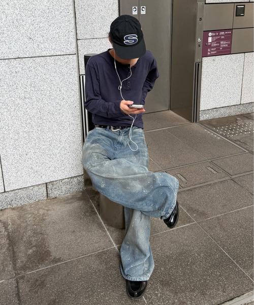 kutir(クティール)の「HENLEY NECK ROLL DESIGN SLUB LONG SLEEVE T-SHIRT/ヘンリーネック ロールデザイン スラブ ロングスリーブ Tシャツ(Tシャツ/カットソー・メンズ・ブラック/ネイビー/ブラウン/オフホワイト/カーキ/ボルドー・MEDIUM/LARGE)」の16枚目の写真