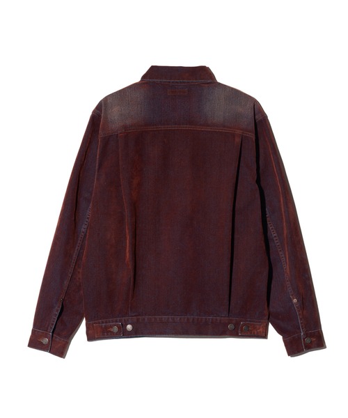 glamb(グラム)の「Gloss Flockey Denim Jacket / グロスフロッキーデニムジャケット(デニムジャケット・メンズ・ブラック/ワイン・M/S/L)」の6枚目の写真