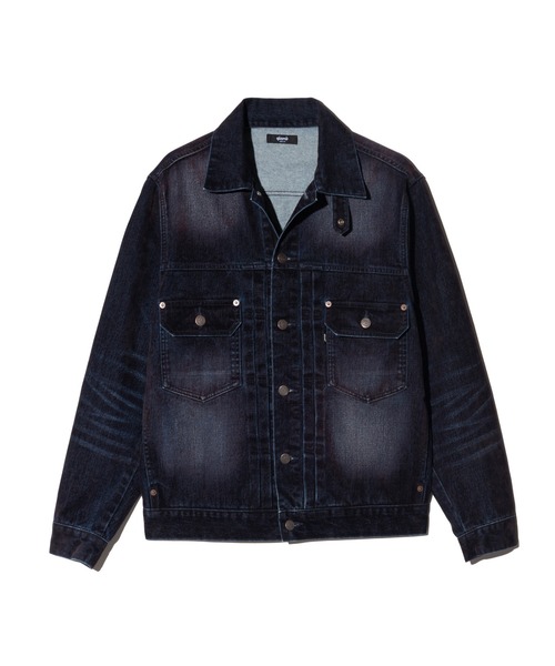 glamb(グラム)の「Gloss Flockey Denim Jacket / グロスフロッキーデニムジャケット(デニムジャケット・メンズ・ブラック/ワイン・M/S/L)」の7枚目の写真