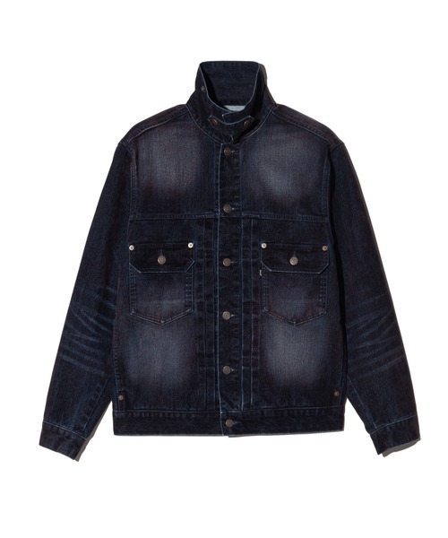 glamb(グラム)の「Gloss Flockey Denim Jacket / グロスフロッキーデニムジャケット(デニムジャケット・メンズ・ブラック/ワイン・M/S/L)」の8枚目の写真