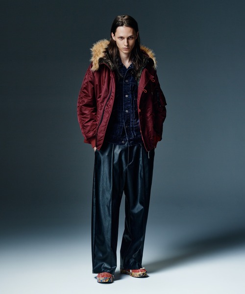 glamb(グラム)の「Gloss Flockey Denim Jacket / グロスフロッキーデニムジャケット(デニムジャケット・メンズ・ブラック/ワイン・M/S/L)」の18枚目の写真