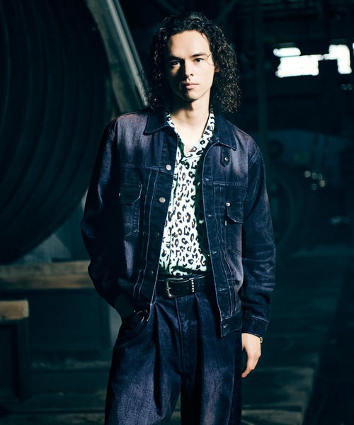 glamb(グラム)の「Gloss Flockey Denim Jacket / グロスフロッキーデニムジャケット(デニムジャケット・メンズ・ブラック/ワイン・M/S/L)」の22枚目の写真