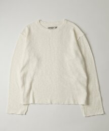 【Sourcream】太番手甘編みスラブ天竺トップス