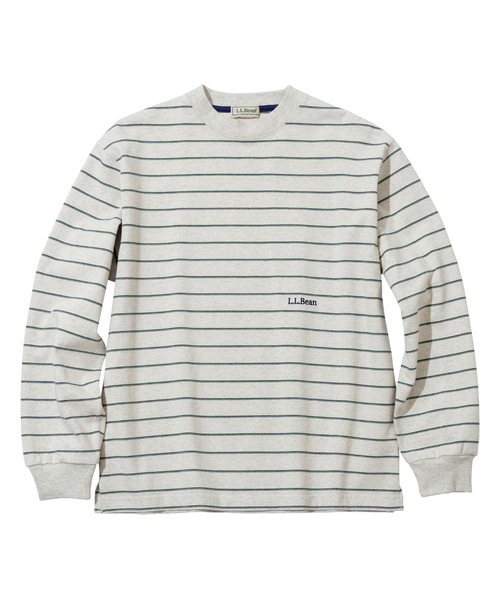 L.L.Bean(エルエルビーン)の「【JAPAN EDITION】ユニオン・ロングスリーブ・ストライプ・ティ(Tシャツ/カットソー・レディース・ブラウン系その他/ホワイト系その他/レッド系その他/ブラック系その他・MEDIUM)」の2枚目の写真