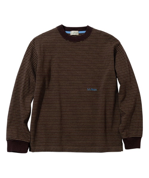 L.L.Bean(エルエルビーン)の「【JAPAN EDITION】ユニオン・ロングスリーブ・ストライプ・ティ(Tシャツ/カットソー・レディース・ブラウン系その他/ホワイト系その他/レッド系その他/ブラック系その他・MEDIUM)」の4枚目の写真