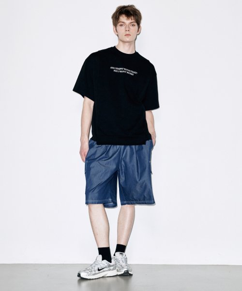 COLD BLANKET（コールドブランケット）の「ノエル アウトサイドシム 半袖 スウェット ブラック Tシャツ（Tシャツ/カットソー・レディース・その他・FREE）」の8枚目の写真