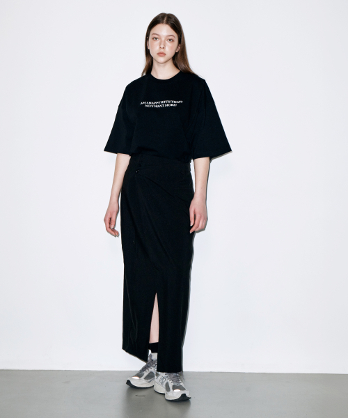 COLD BLANKET（コールドブランケット）の「ノエル アウトサイドシム 半袖 スウェット ブラック Tシャツ（Tシャツ/カットソー・レディース・その他・FREE）」の9枚目の写真