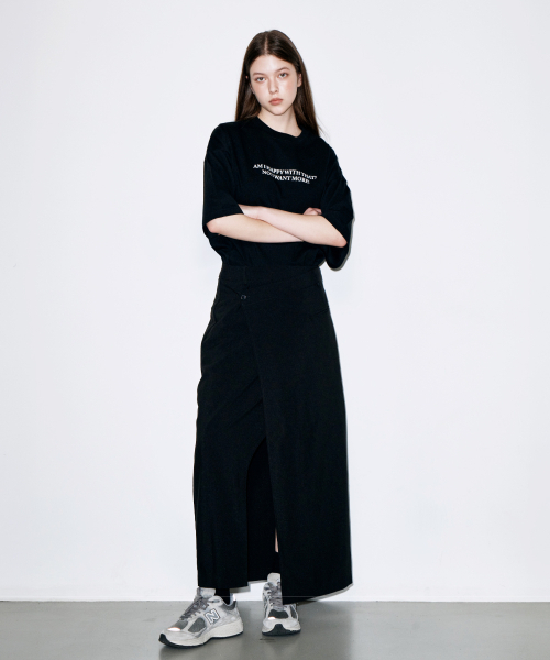 COLD BLANKET（コールドブランケット）の「ノエル アウトサイドシム 半袖 スウェット ブラック Tシャツ（Tシャツ/カットソー・レディース・その他・FREE）」の13枚目の写真