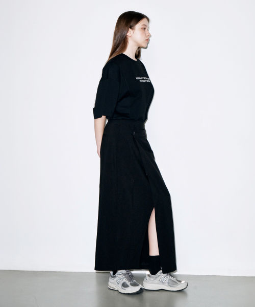 COLD BLANKET（コールドブランケット）の「ノエル アウトサイドシム 半袖 スウェット ブラック Tシャツ（Tシャツ/カットソー・レディース・その他・FREE）」の14枚目の写真