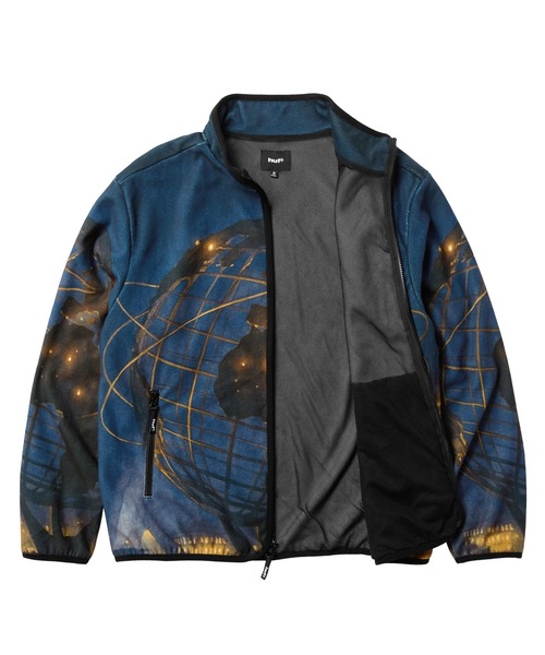 HUF（ハフ）の「FLUSHING POLAR FLEECE JACKET（ブルゾン・メンズ・マルチ・XL/L/M/S）」の2枚目の写真