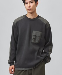 ティゴラ TIGORA ワッフルポケットロングTシャツ