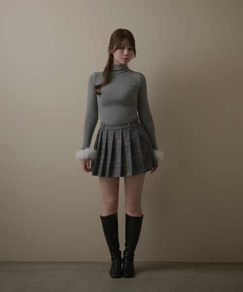 M DOLLY(エムドリー)の「Tartan wendy mini skirt / タータンウェンディミニスカート(スカート・レディース・ブラウン/グレー・S/M)」の8枚目の写真