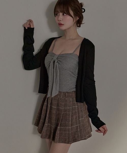 M DOLLY(エムドリー)の「Tartan wendy mini skirt / タータンウェンディミニスカート(スカート・レディース・ブラウン/グレー・S/M)」の11枚目の写真