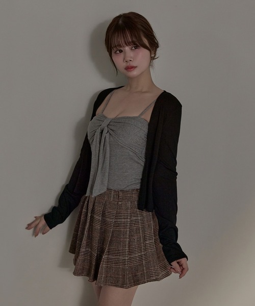 M DOLLY(エムドリー)の「Tartan wendy mini skirt / タータンウェンディミニスカート(スカート・レディース・ブラウン/グレー・S/M)」の12枚目の写真