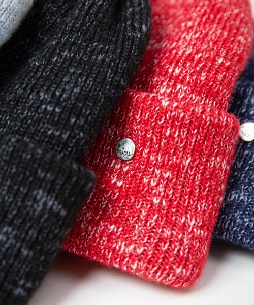 RACAL(ラカル)の「Colored Heather Knit Watch / カラー杢ニットワッチ(ニットキャップ/ビーニー・レディース・ネイビー/レッド/ブラック/ライトイエロー/サックスブルー・FREE)」の7枚目の写真