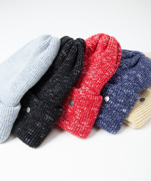 RACAL(ラカル)の「Colored Heather Knit Watch / カラー杢ニットワッチ(ニットキャップ/ビーニー・レディース・ネイビー/レッド/ブラック/ライトイエロー/サックスブルー・FREE)」の8枚目の写真