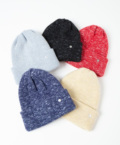 RACAL(ラカル)の「Colored Heather Knit Watch / カラー杢ニットワッチ(ニットキャップ/ビーニー・レディース・ネイビー/レッド/ブラック/ライトイエロー/サックスブルー・FREE)」の9枚目の写真