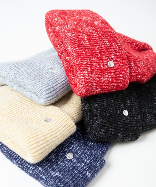 RACAL(ラカル)の「Colored Heather Knit Watch / カラー杢ニットワッチ(ニットキャップ/ビーニー・レディース・ネイビー/レッド/ブラック/ライトイエロー/サックスブルー・FREE)」の11枚目の写真