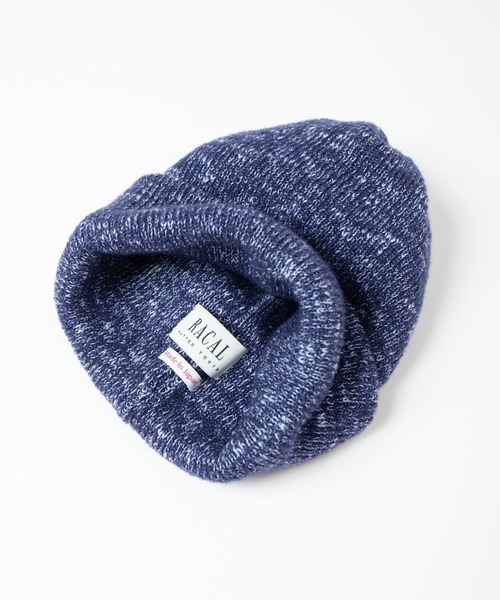 RACAL(ラカル)の「Colored Heather Knit Watch / カラー杢ニットワッチ(ニットキャップ/ビーニー・レディース・ネイビー/レッド/ブラック/ライトイエロー/サックスブルー・FREE)」の17枚目の写真