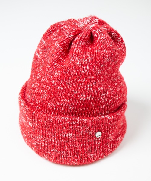 RACAL(ラカル)の「Colored Heather Knit Watch / カラー杢ニットワッチ(ニットキャップ/ビーニー・レディース・ネイビー/レッド/ブラック/ライトイエロー/サックスブルー・FREE)」の19枚目の写真