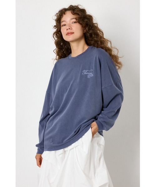 RODEO CROWNS WIDE BOWL(ロデオクラウンズワイドボウル)の「TCRロングスリーブTシャツ(Tシャツ/カットソー・レディース・ネイビー/オフホワイト/ピンク/ブラック・FREE)」の1枚目の写真