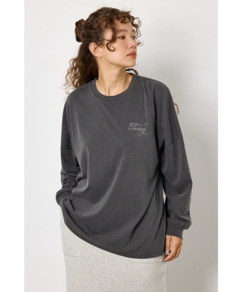 RODEO CROWNS WIDE BOWL(ロデオクラウンズワイドボウル)の「TCRロングスリーブTシャツ(Tシャツ/カットソー・レディース・ネイビー/オフホワイト/ピンク/ブラック・FREE)」の3枚目の写真