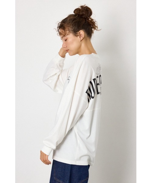 RODEO CROWNS WIDE BOWL(ロデオクラウンズワイドボウル)の「TCRロングスリーブTシャツ(Tシャツ/カットソー・レディース・ネイビー/オフホワイト/ピンク/ブラック・FREE)」の6枚目の写真