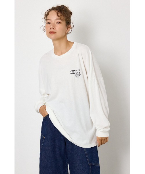 RODEO CROWNS WIDE BOWL(ロデオクラウンズワイドボウル)の「TCRロングスリーブTシャツ(Tシャツ/カットソー・レディース・ネイビー/オフホワイト/ピンク/ブラック・FREE)」の7枚目の写真