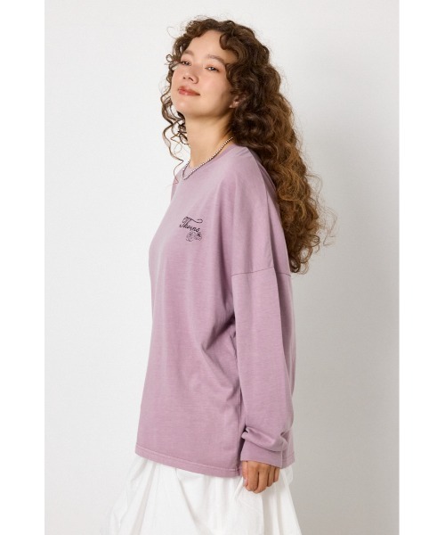 RODEO CROWNS WIDE BOWL(ロデオクラウンズワイドボウル)の「TCRロングスリーブTシャツ(Tシャツ/カットソー・レディース・ネイビー/オフホワイト/ピンク/ブラック・FREE)」の16枚目の写真