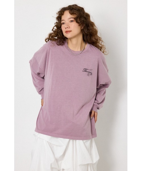 RODEO CROWNS WIDE BOWL(ロデオクラウンズワイドボウル)の「TCRロングスリーブTシャツ(Tシャツ/カットソー・レディース・ネイビー/オフホワイト/ピンク/ブラック・FREE)」の17枚目の写真