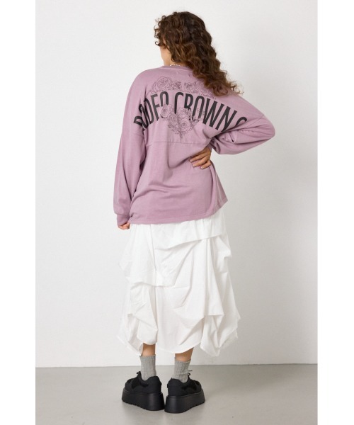 RODEO CROWNS WIDE BOWL(ロデオクラウンズワイドボウル)の「TCRロングスリーブTシャツ(Tシャツ/カットソー・レディース・ネイビー/オフホワイト/ピンク/ブラック・FREE)」の19枚目の写真