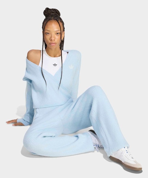 adidas(アディダス)の「アディルナ シーズン2xジェニー ニット ルーズ パンツ / アディダスオリジナルス adidas Originals(その他パンツ・レディース・ブルー・X-LARGE/X-SMALL/XX-LARGE/LARGE/MEDIUM/SMALL)」の5枚目の写真