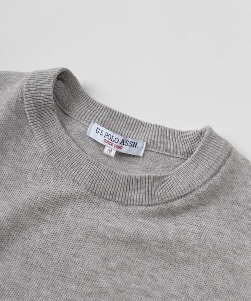 U.S. POLO ASSN.(ユーエスポロアッスン)の「【80】【U.S. POLO ASSN./ユーエスポロアッスン】ミラノリブ スウェットライク ニット/クルーネック/総針/チクチクしない/ユニセックス/レディース/メンズ(ニット/セーター・メンズ・ネイビー/アイボリー/グレー/モカ/ブラック・L/M)」の17枚目の写真