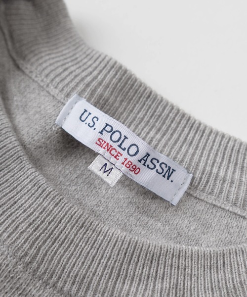 U.S. POLO ASSN.(ユーエスポロアッスン)の「【80】【U.S. POLO ASSN./ユーエスポロアッスン】ミラノリブ スウェットライク ニット/クルーネック/総針/チクチクしない/ユニセックス/レディース/メンズ(ニット/セーター・メンズ・ネイビー/アイボリー/グレー/モカ/ブラック・L/M)」の18枚目の写真