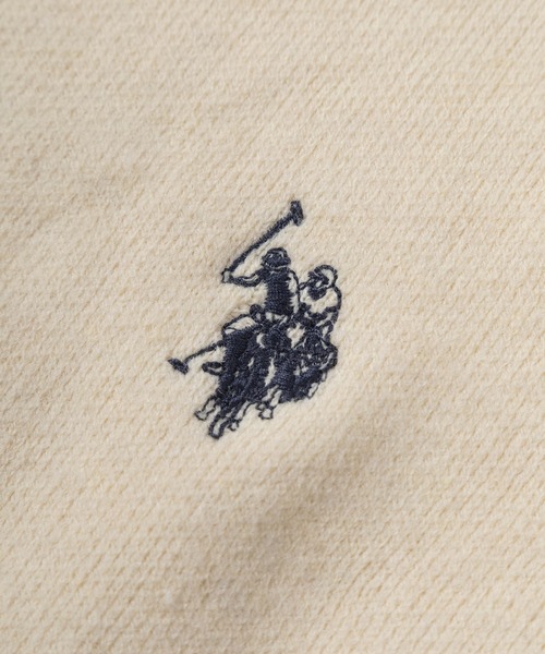 U.S. POLO ASSN.(ユーエスポロアッスン)の「【80】【U.S. POLO ASSN./ユーエスポロアッスン】ミラノリブ スウェットライク ニット/クルーネック/総針/チクチクしない/ユニセックス/レディース/メンズ(ニット/セーター・メンズ・ネイビー/アイボリー/グレー/モカ/ブラック・L/M)」の9枚目の写真