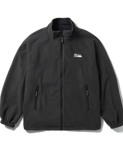 FIRST DOWN(ファーストダウン)の「FIRST DOWN/ファーストダウン FIRSTLITE REVERSIBLE JACKET/ファーストライトリバーシブル裏フリースジャケット/ブルゾン/レディース メンズ(ブルゾン・メンズ・ブラック/チャコール/オリーブ・M/L/XL)」の4枚目の写真