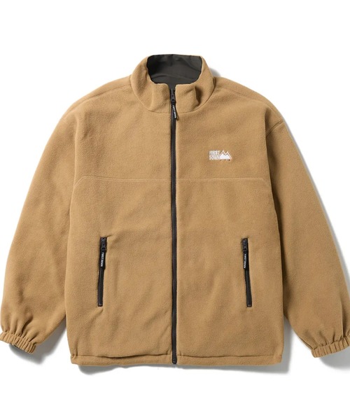FIRST DOWN(ファーストダウン)の「FIRST DOWN/ファーストダウン FIRSTLITE REVERSIBLE JACKET/ファーストライトリバーシブル裏フリースジャケット/ブルゾン/レディース メンズ(ブルゾン・メンズ・ブラック/チャコール/オリーブ・M/L/XL)」の5枚目の写真