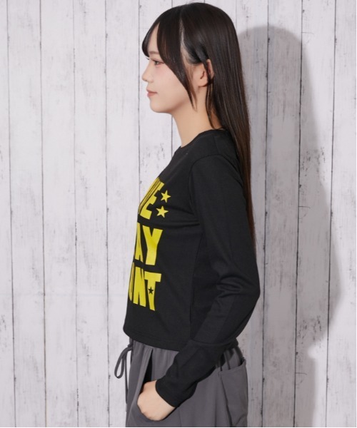 GORGE(ゴージ)の「ビッグロゴ テレコトップス|全4色(Tシャツ/カットソー・レディース・ブラック/ネイビー/オフホワイト/カモフラージュ・F)」の13枚目の写真