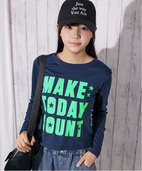 GORGE(ゴージ)の「ビッグロゴ テレコトップス|全4色(Tシャツ/カットソー・レディース・ブラック/ネイビー/オフホワイト/カモフラージュ・F)」の15枚目の写真