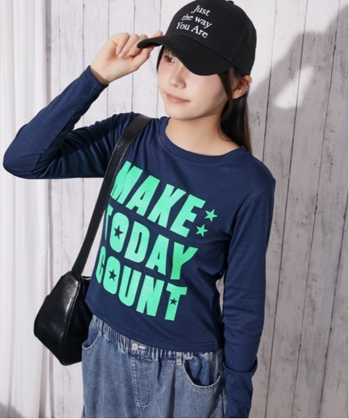 GORGE(ゴージ)の「ビッグロゴ テレコトップス|全4色(Tシャツ/カットソー・レディース・ブラック/ネイビー/オフホワイト/カモフラージュ・F)」の16枚目の写真