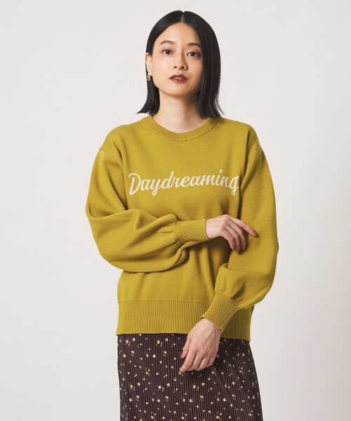 A DAY IN THE LIFE UNITED ARROWS(アデイインザライフユナイテッドアローズ)の「ダブルジャガード ロゴニット ‐ウォッシャブル‐ <A DAY IN THE LIFE>(ニット/セーター・レディース・ネイビー/グレー系/イエロー/モカ・FREE)」の4枚目の写真