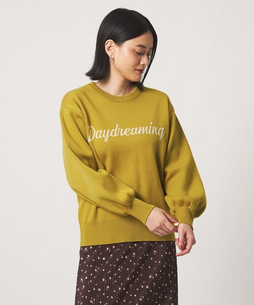 A DAY IN THE LIFE UNITED ARROWS(アデイインザライフユナイテッドアローズ)の「ダブルジャガード ロゴニット ‐ウォッシャブル‐ <A DAY IN THE LIFE>(ニット/セーター・レディース・ネイビー/グレー系/イエロー/モカ・FREE)」の5枚目の写真