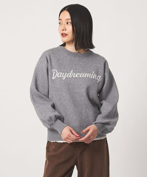 A DAY IN THE LIFE UNITED ARROWS(アデイインザライフユナイテッドアローズ)の「ダブルジャガード ロゴニット ‐ウォッシャブル‐ <A DAY IN THE LIFE>(ニット/セーター・レディース・ネイビー/グレー系/イエロー/モカ・FREE)」の7枚目の写真
