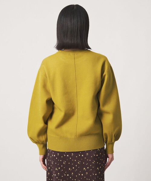 A DAY IN THE LIFE UNITED ARROWS(アデイインザライフユナイテッドアローズ)の「ダブルジャガード ロゴニット ‐ウォッシャブル‐ <A DAY IN THE LIFE>(ニット/セーター・レディース・ネイビー/グレー系/イエロー/モカ・FREE)」の11枚目の写真