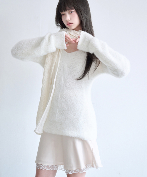 REISE MIYA（レイズミヤ）の「キッズ ルーズニット [IVORY]（ニット/セーター・レディース・その他・OS）」の2枚目の写真