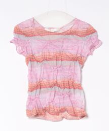 forget me not（フォーゲットミーノット）の「SURF PRINTED & SMOCKED T-SHIRT S26TPTS03P（Tシャツ/カットソー）」